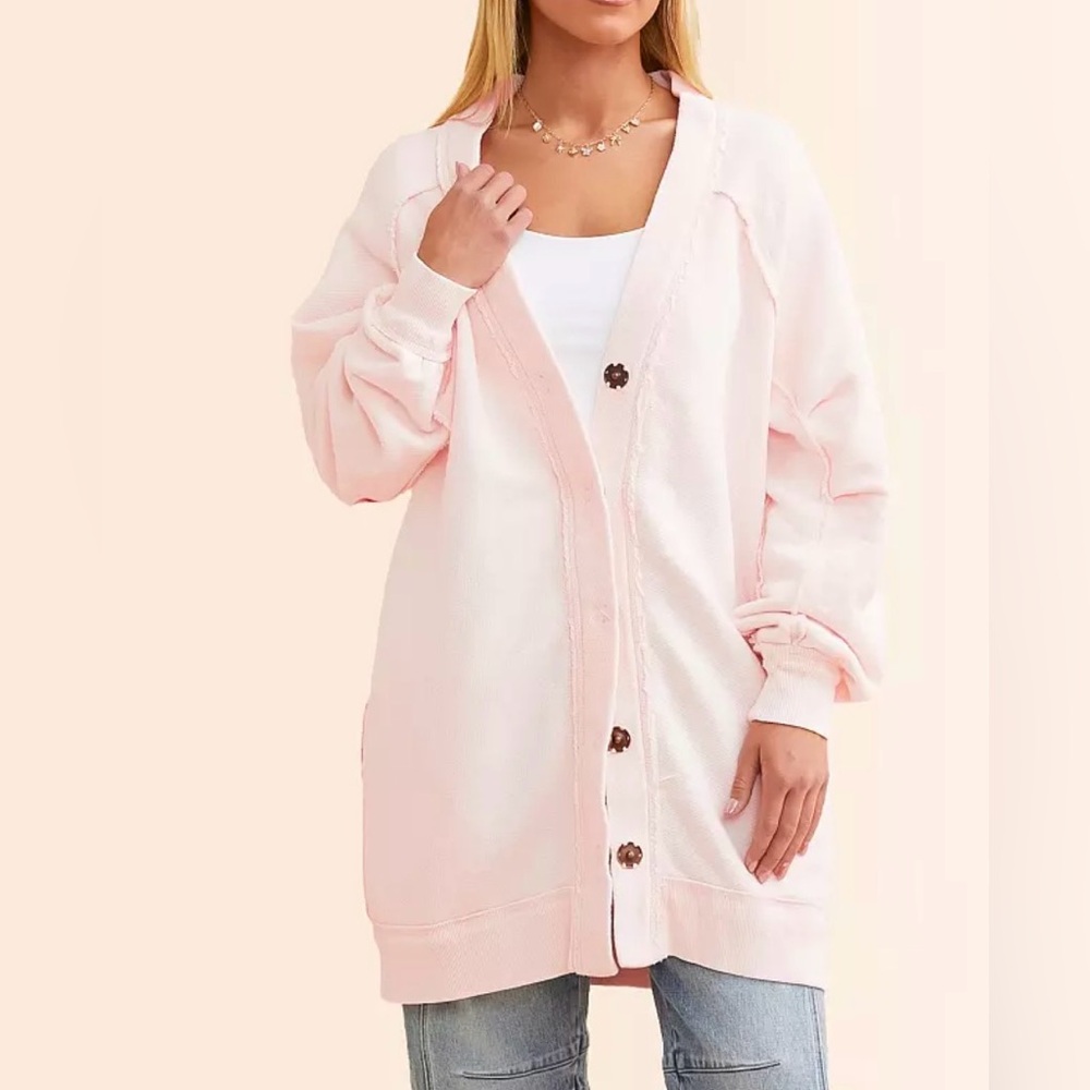 We The Free Pink Cardigan